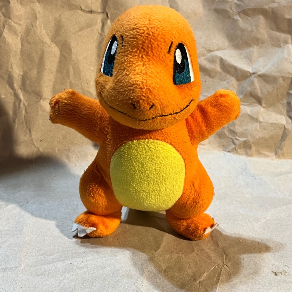 Pokemon 6in Charmander Plush Orange Fire Starter Stuffed Animal Toy